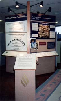 Image of Vesper Society display wall